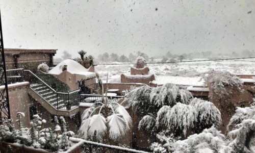 Snow in Morocco