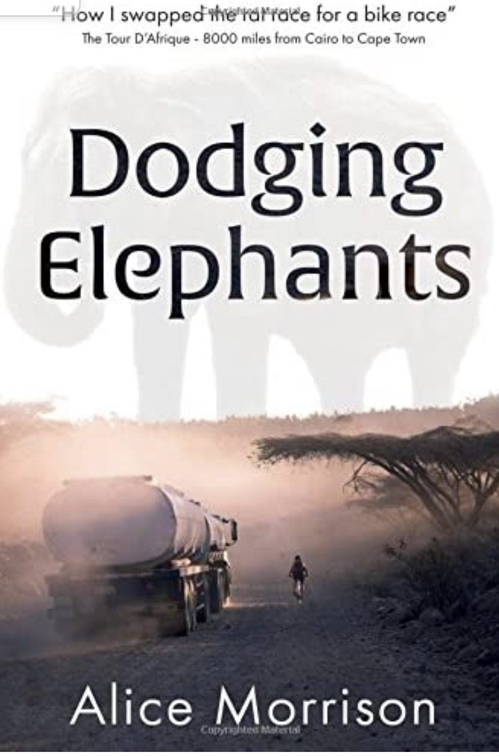 Cycling from Cairo to Cape Town Tour d'Afrique Alice Morrison Book Dodging Elephants